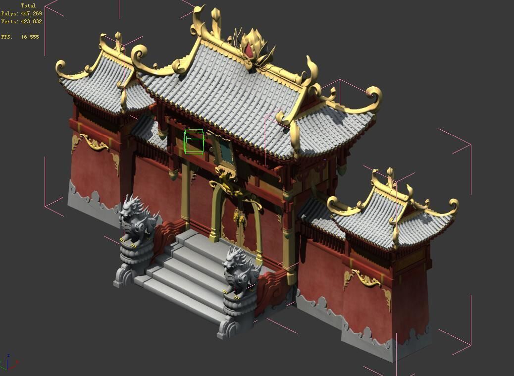 Fairyland-Pantaoyuan 9000 Years Building-Archway 3D model_2
