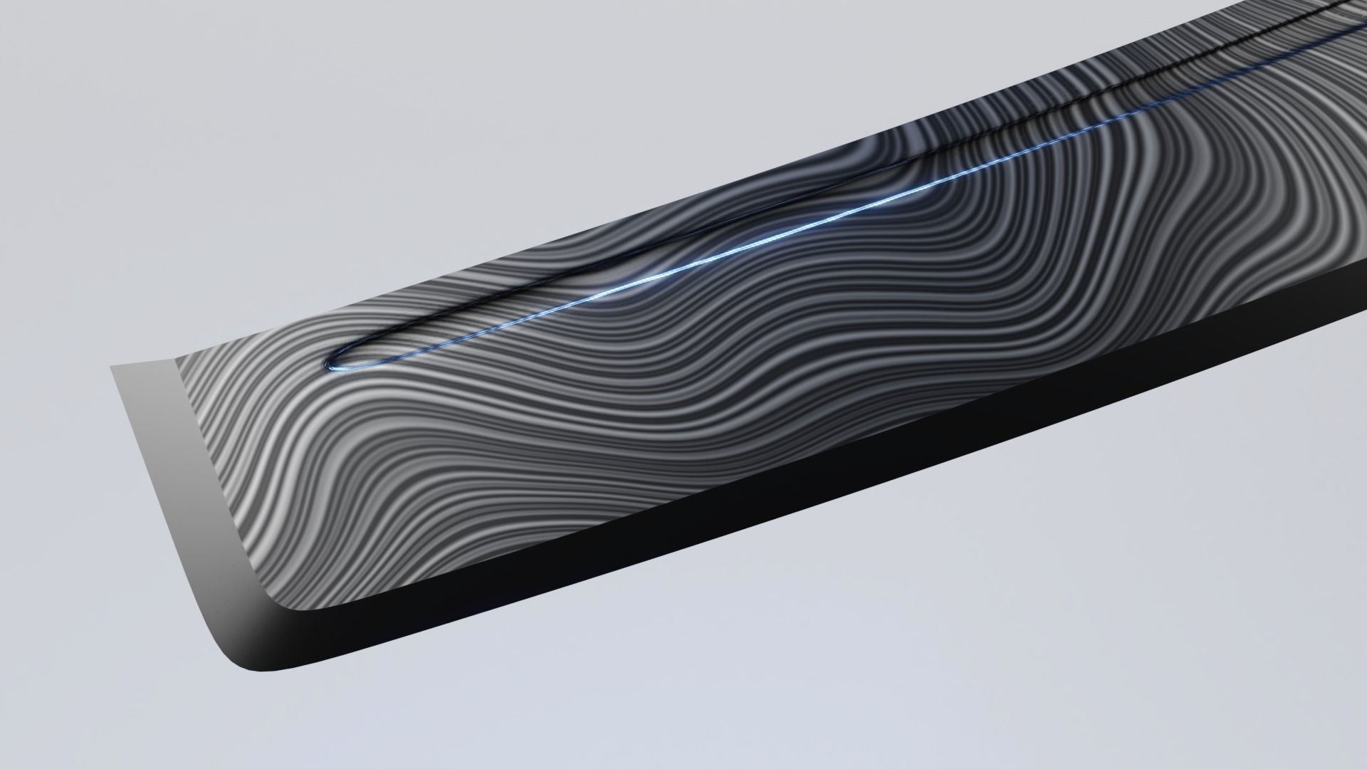 Damascus Zombie Cleaver Low-poly 3D model_2