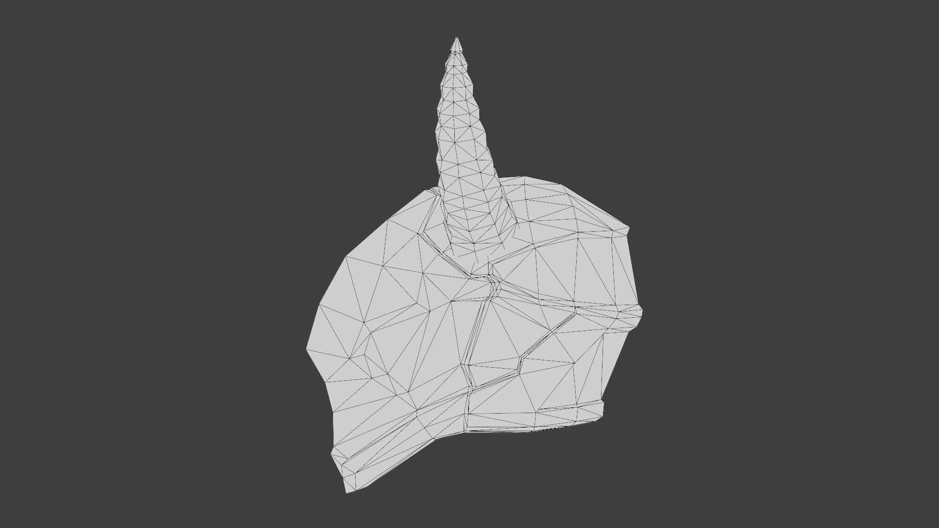 Handpaint Scifi Viking Helmet Low-poly 3D model_18