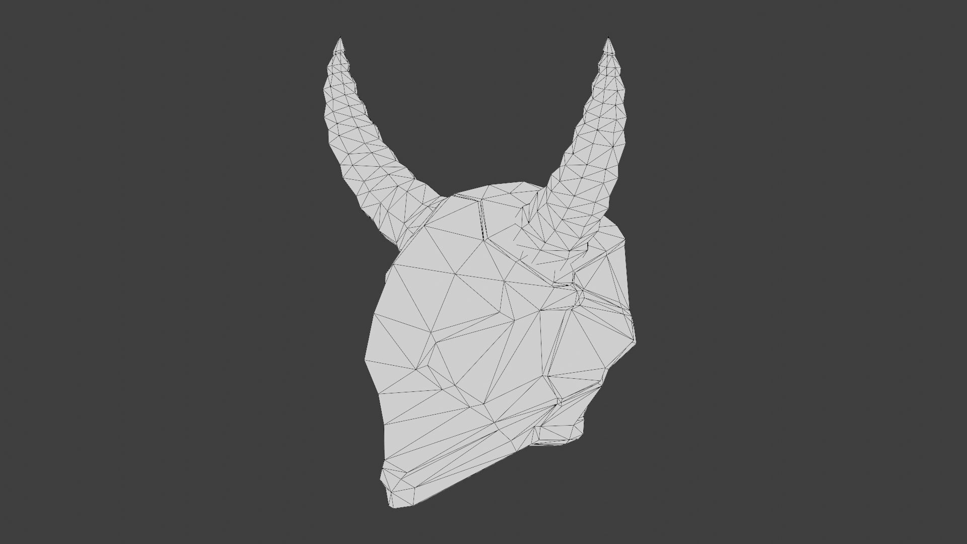 Handpaint Scifi Viking Helmet Low-poly 3D model_17