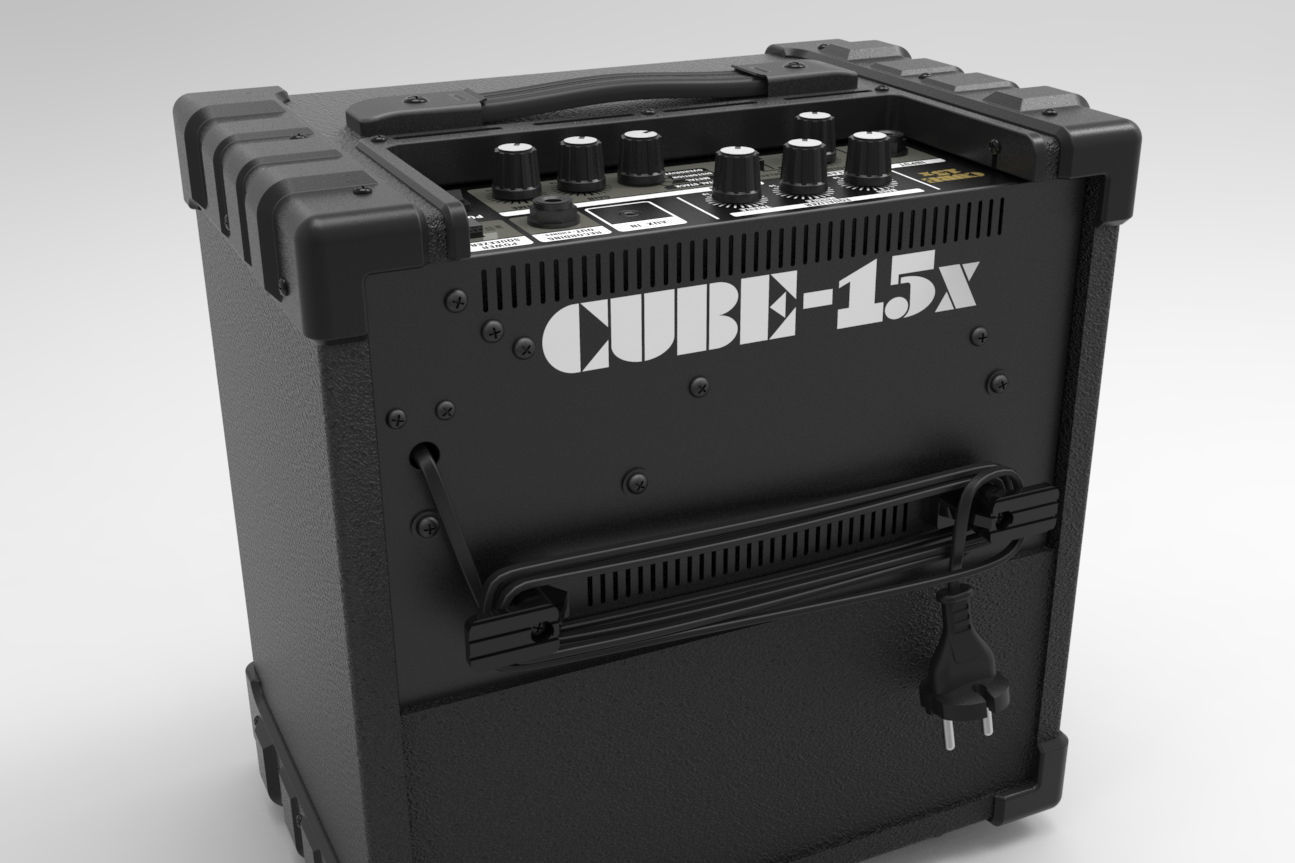 Roland x15 CUBE amplifier 3D model_3