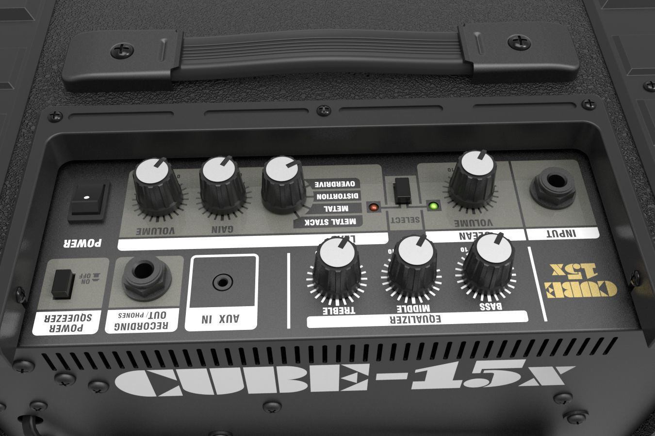 Roland x15 CUBE amplifier 3D model_2