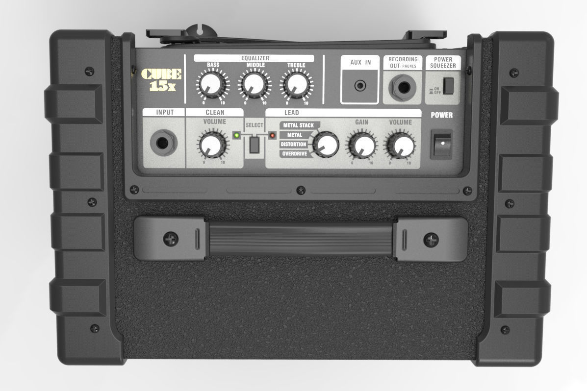 Roland x15 CUBE amplifier 3D model_7