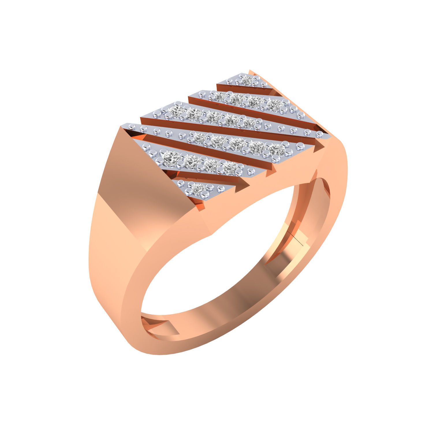 Gents ring 3dm render 3D print model 3D print model_1