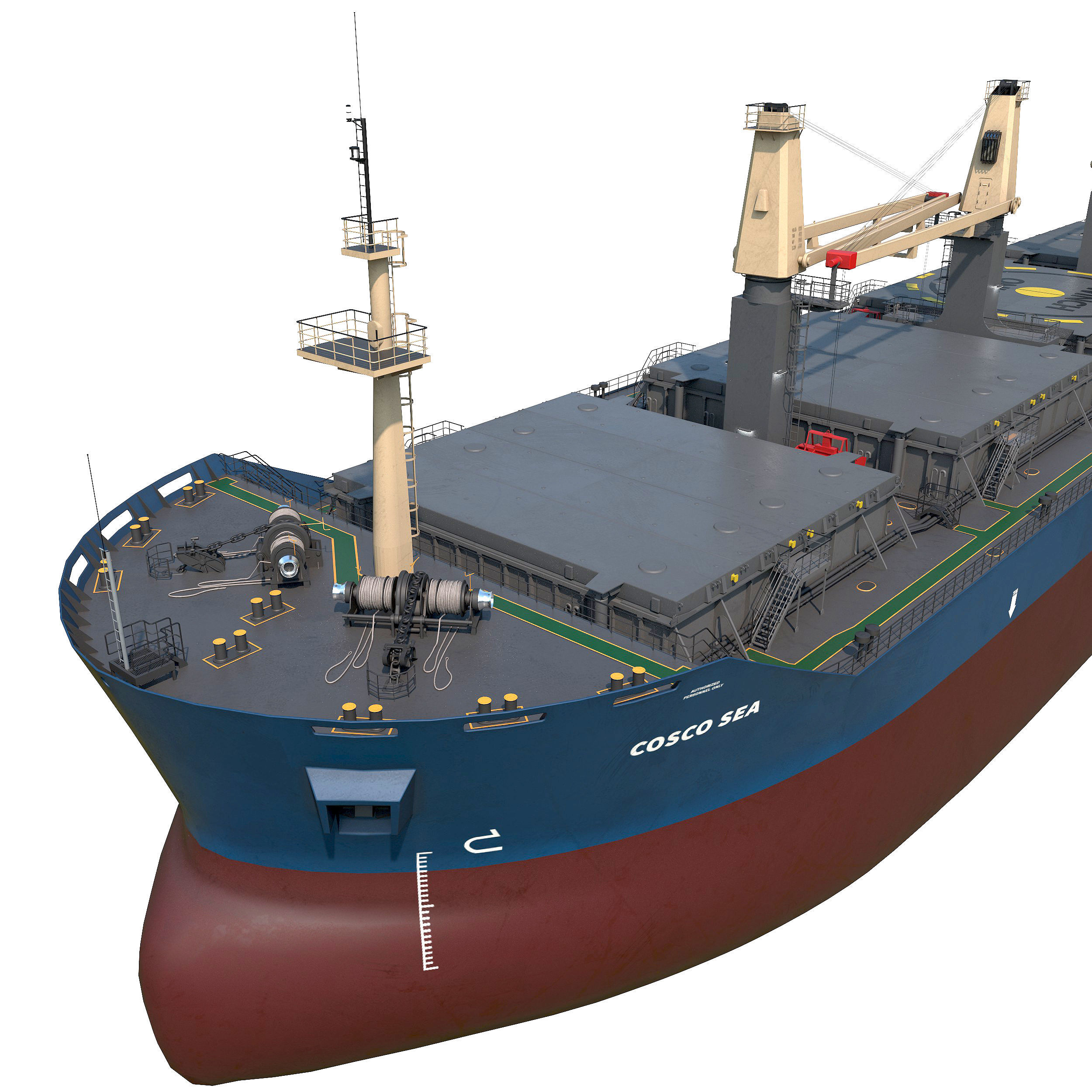 Bulk carrier 3D model_4