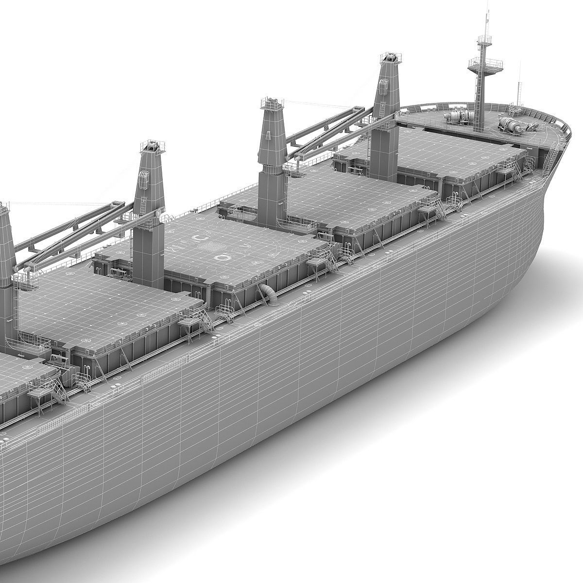 Bulk carrier 3D model_10