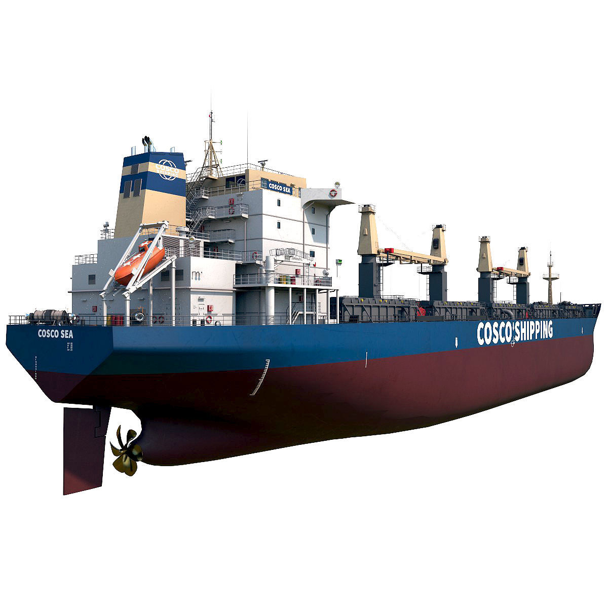 Bulk carrier 3D model_1