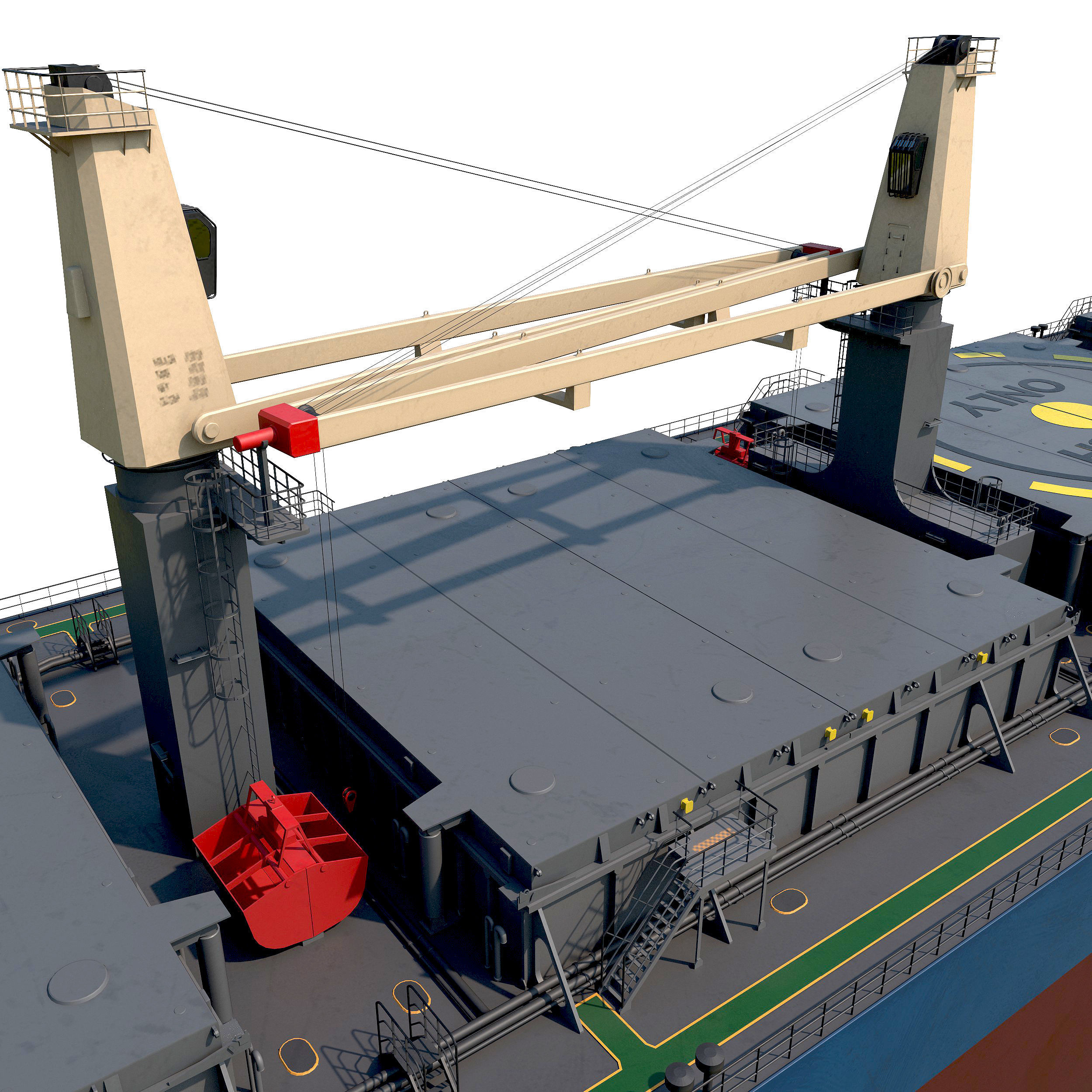 Bulk carrier 3D model_5