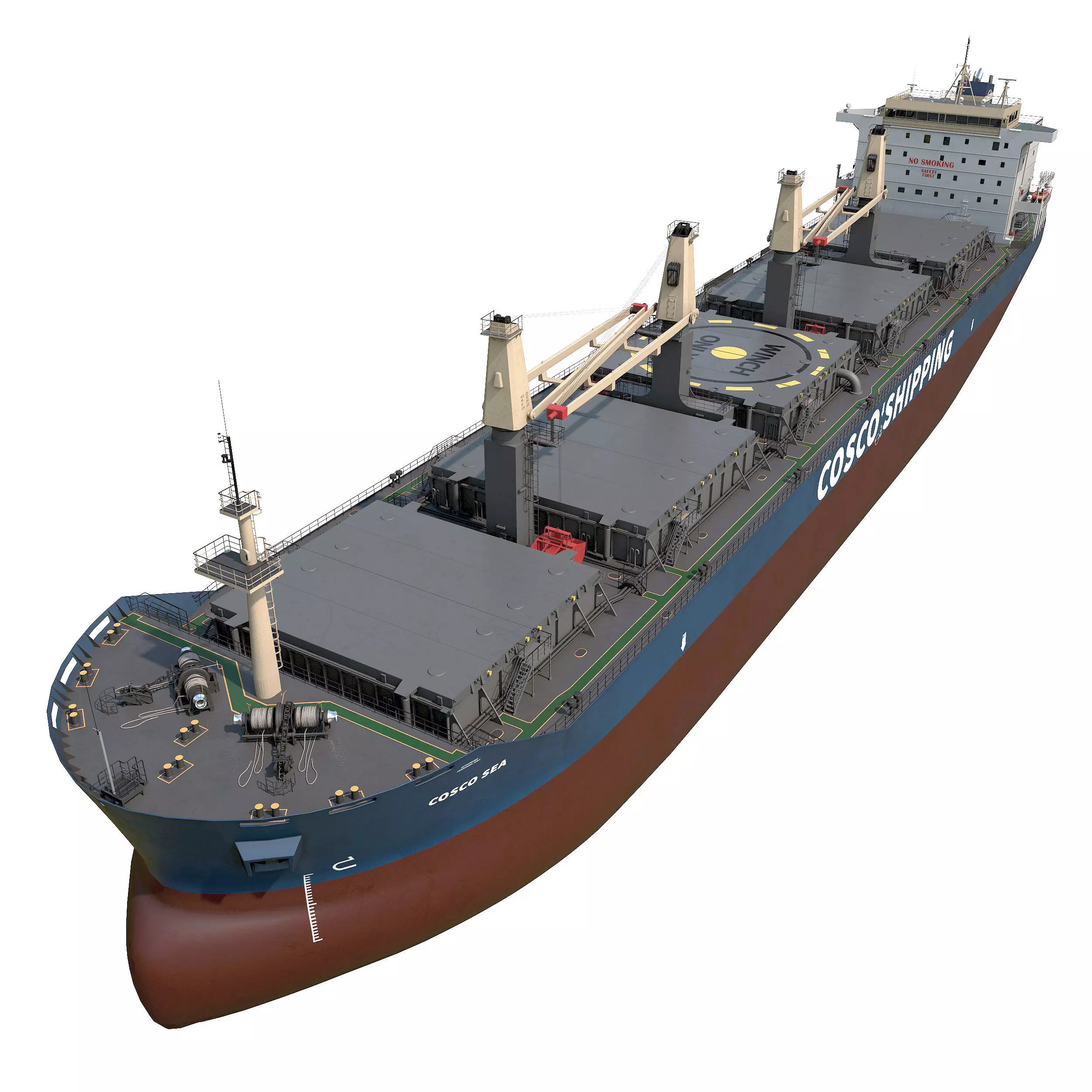 Bulk carrier 3D model_0