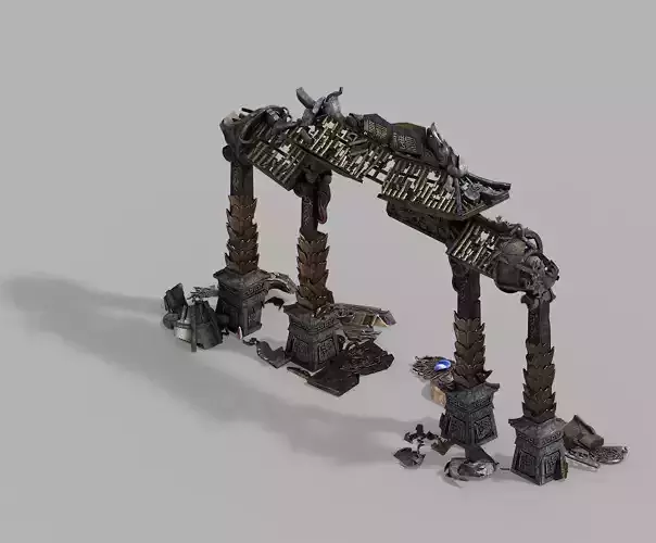 Shura Celestial Realm-Archway-Damaged 01