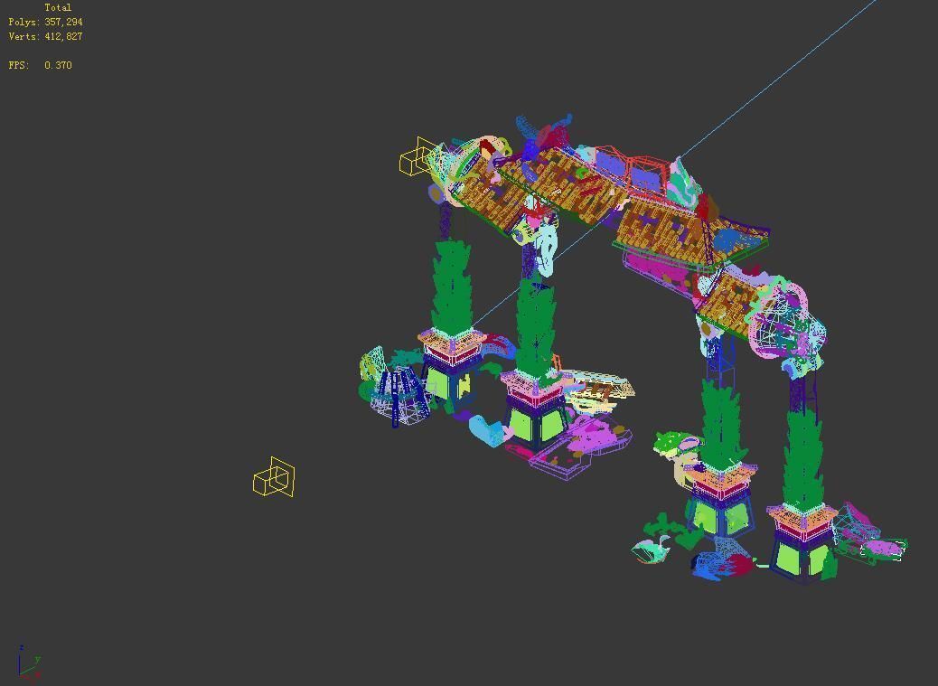 Shura Celestial Realm-Archway-Damaged 01 3D model_4