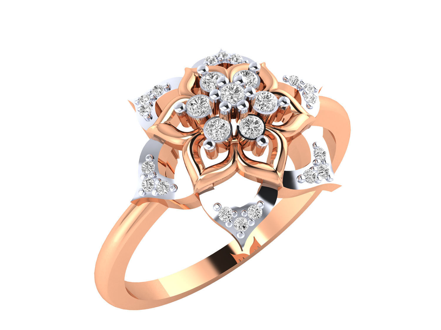Women ring 3dm render 3D print model 3D print model_3