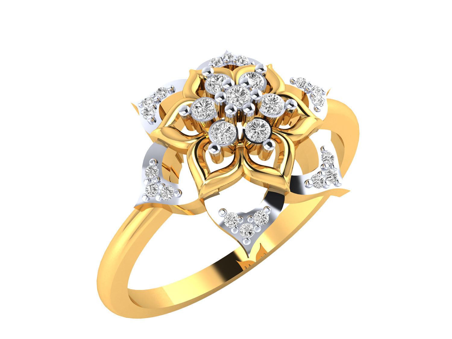 Women ring 3dm render 3D print model 3D print model_4