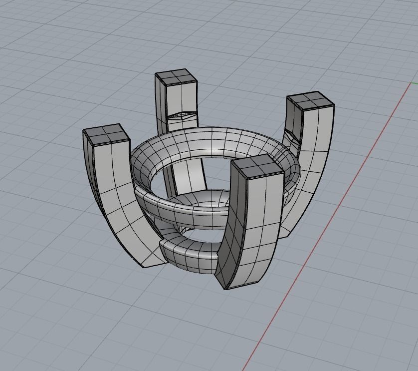 A package of solitaire ring heads engagement 4 prong printable 3D print model_5