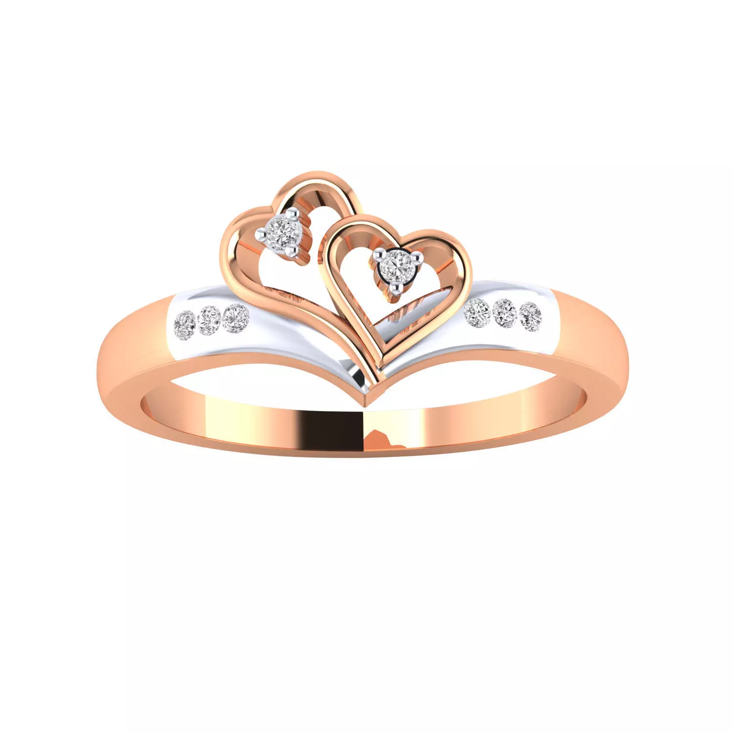 Women heart ring 3dm render 3D print model 3D print model_0