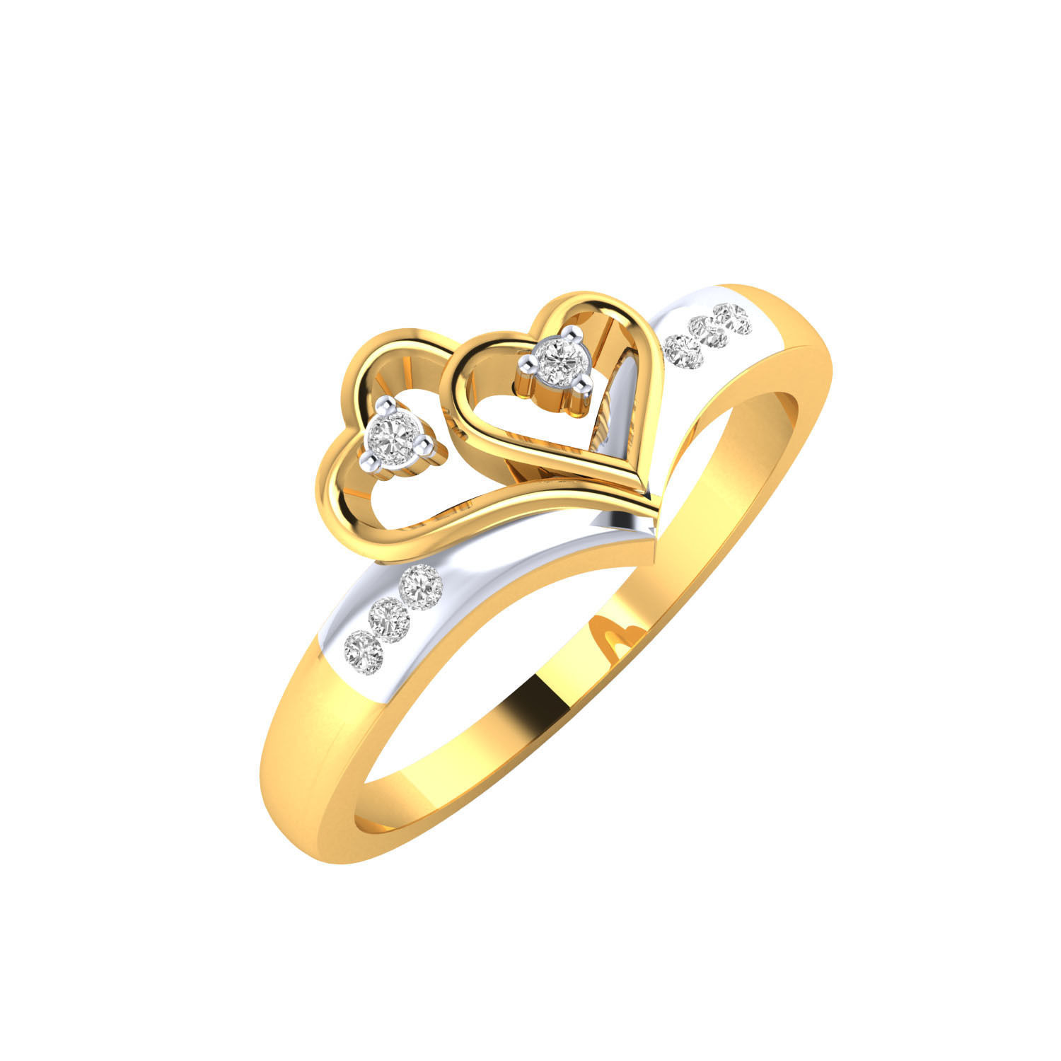 Women heart ring 3dm render 3D print model 3D print model_8