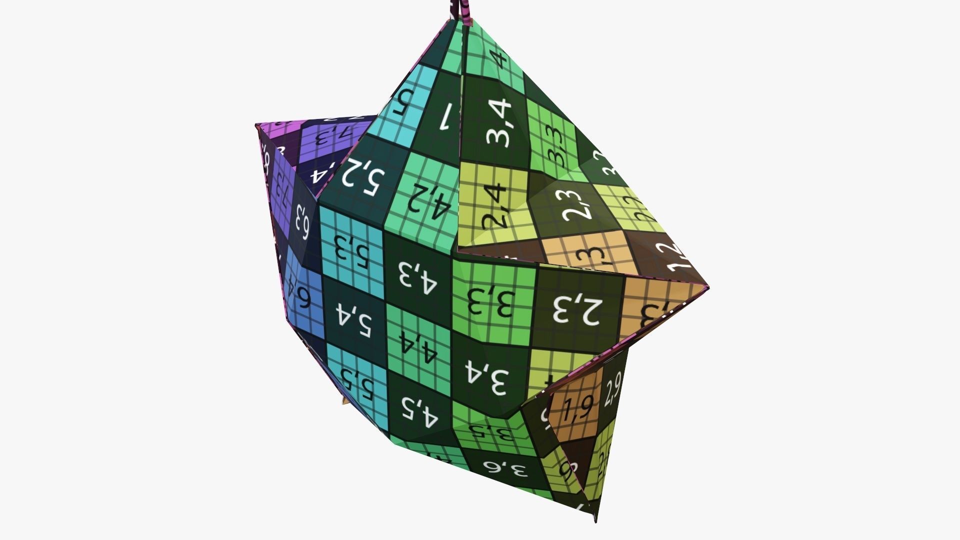 Star shape paper  3D model_13