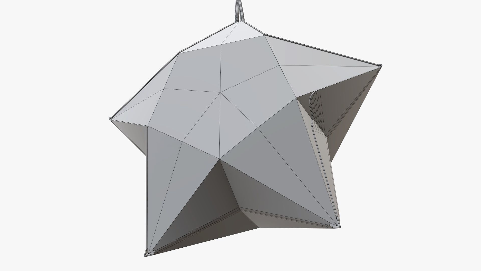 Star shape paper  3D model_9