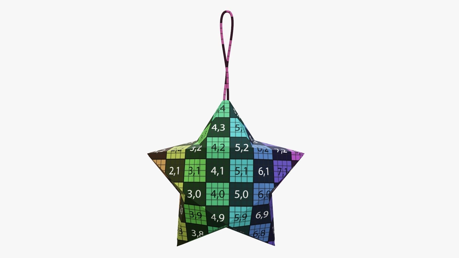 Star shape paper  3D model_10