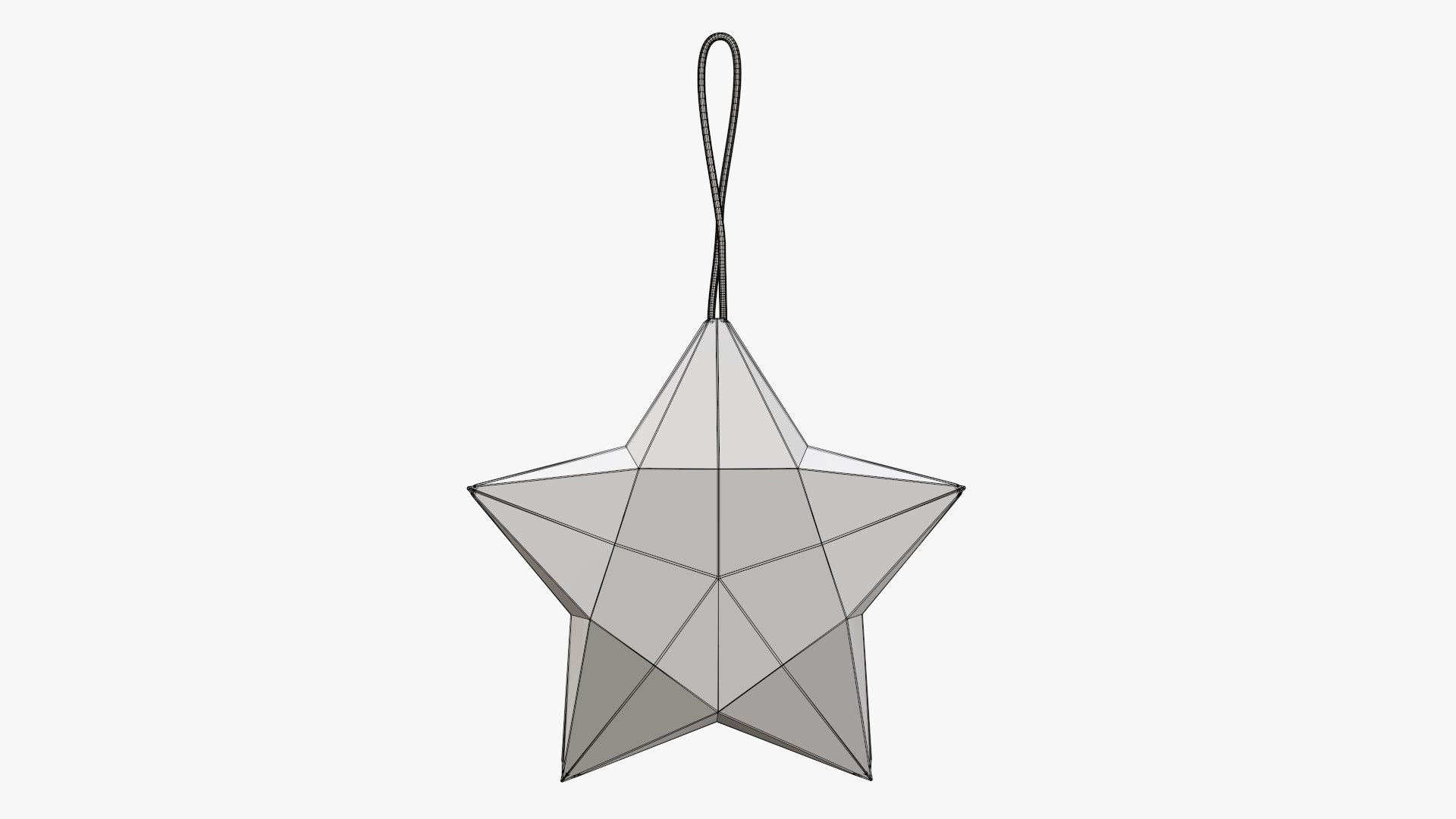 Star shape paper  3D model_5