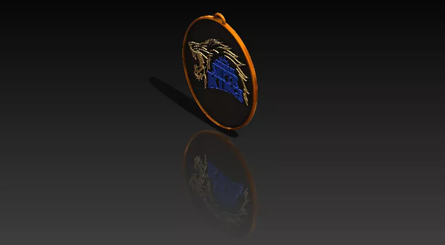 CSK Logo Keychain 3D print model