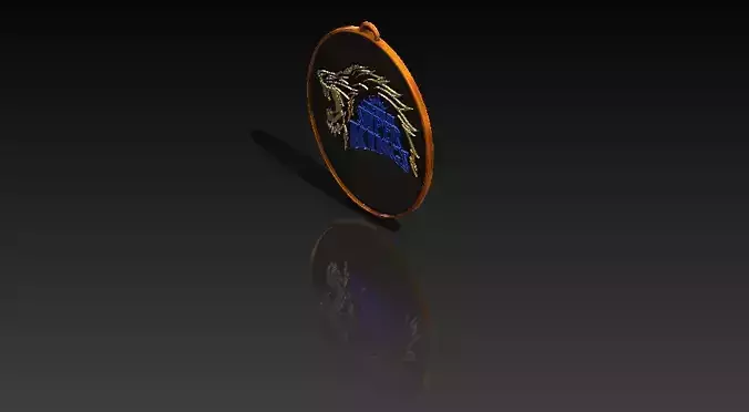 CSK Logo Keychain 3D print model