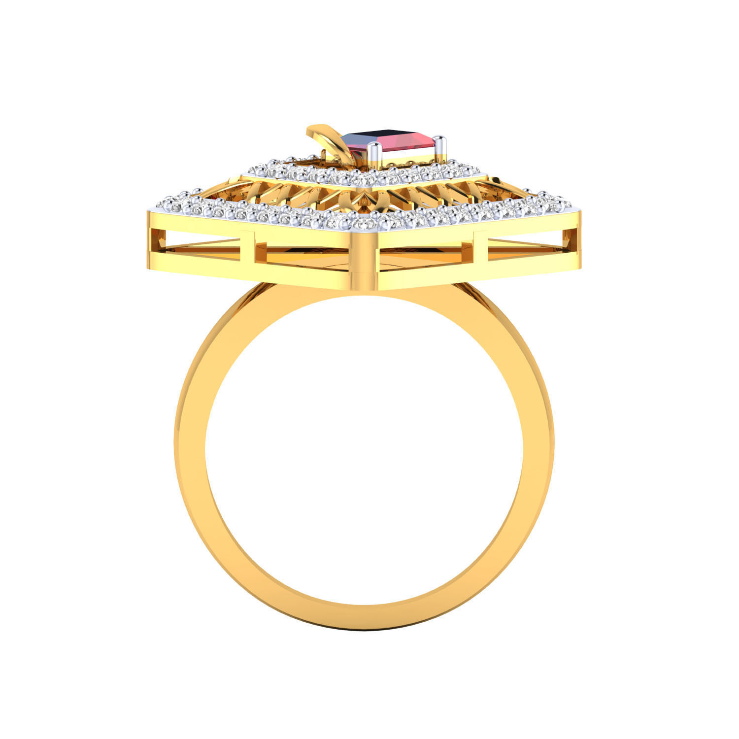 Women ring 3dm render 3D print model 3D print model_11