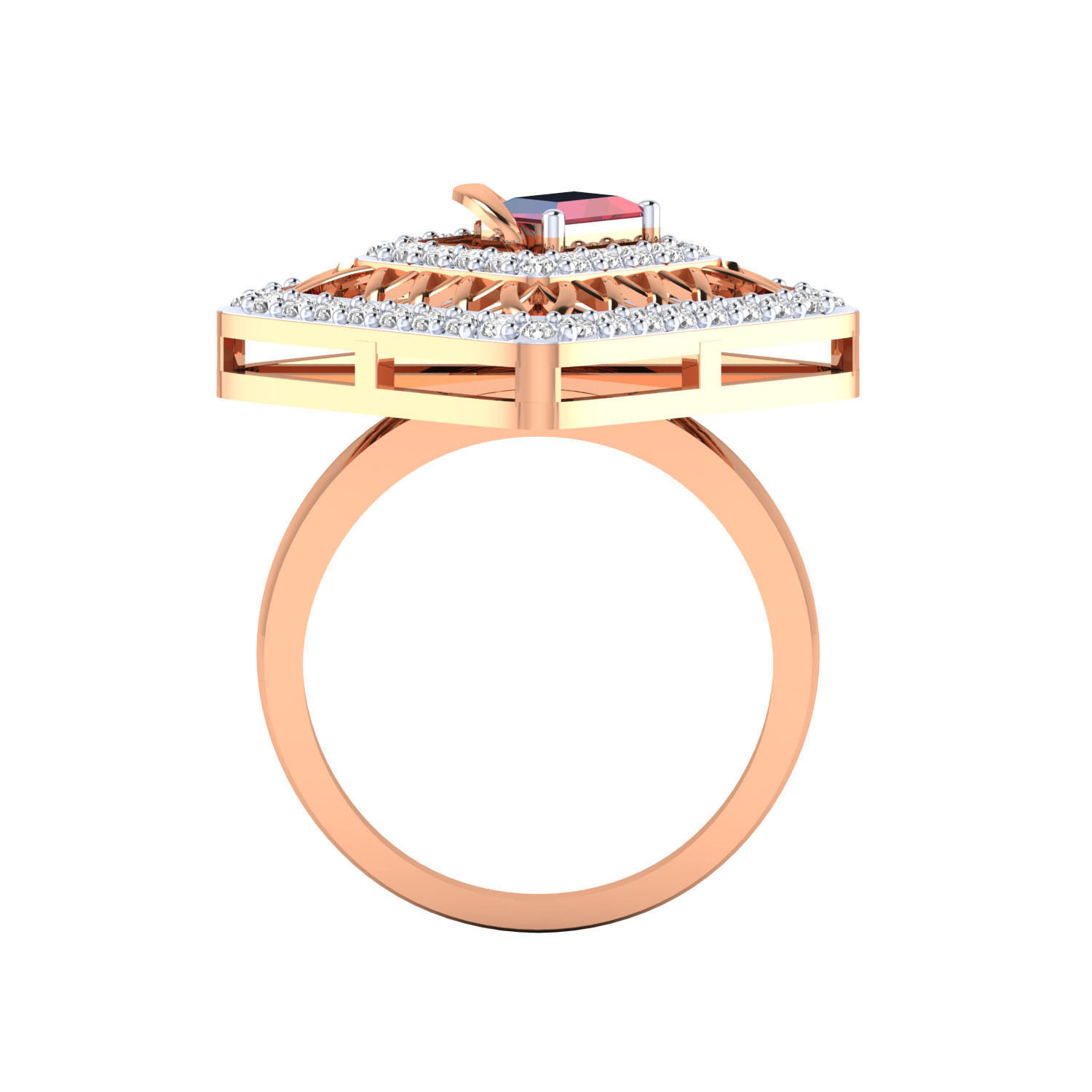 Women ring 3dm render 3D print model 3D print model_3