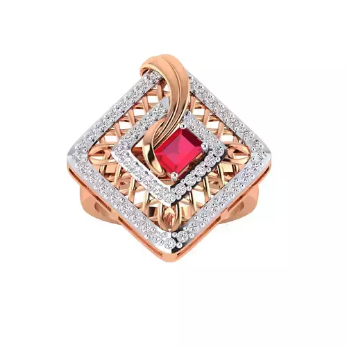 Women ring 3dm render 3D print model 3D print model