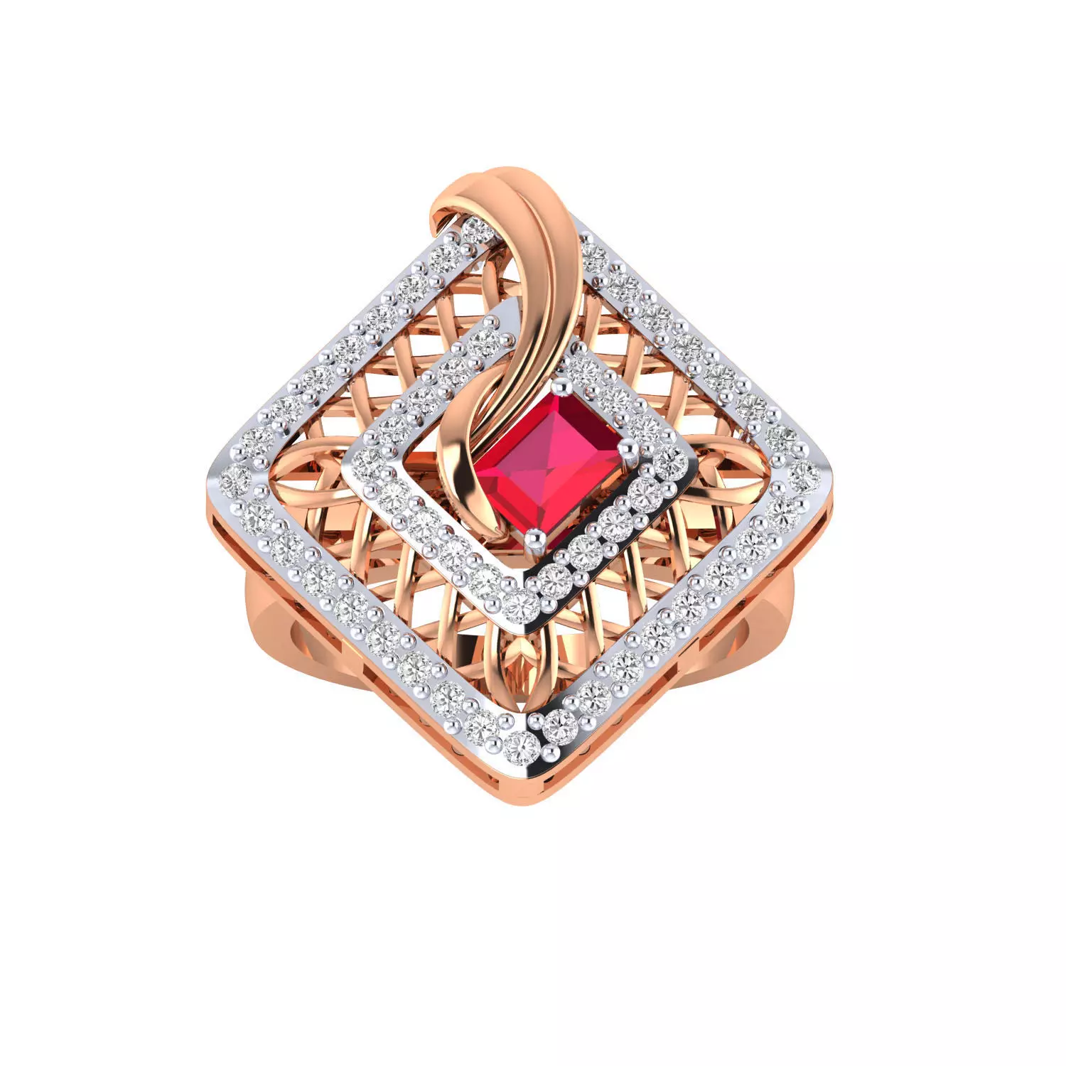 Women ring 3dm render 3D print model 3D print model_0