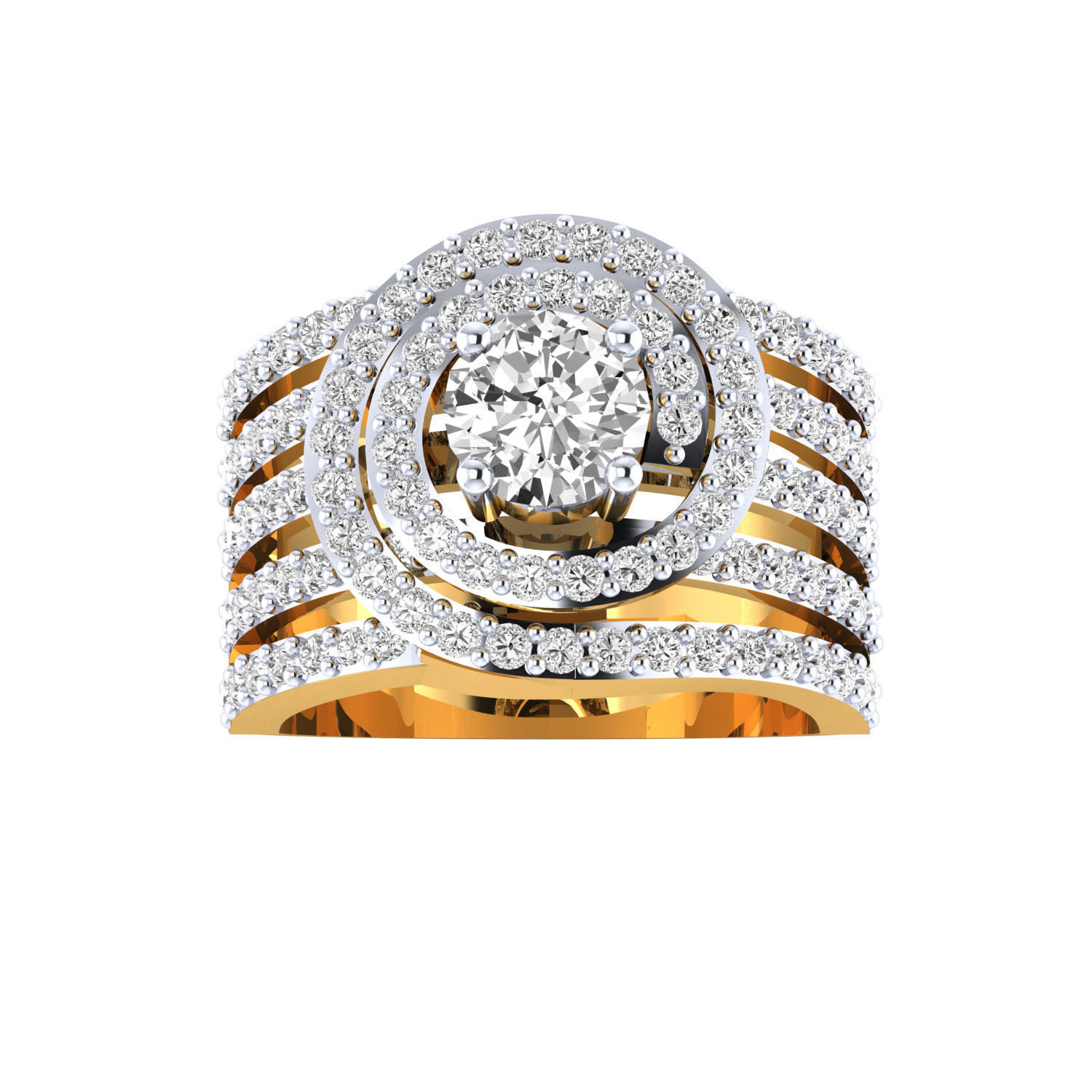 Women ring 3dm render 3D print model 3D print model_10