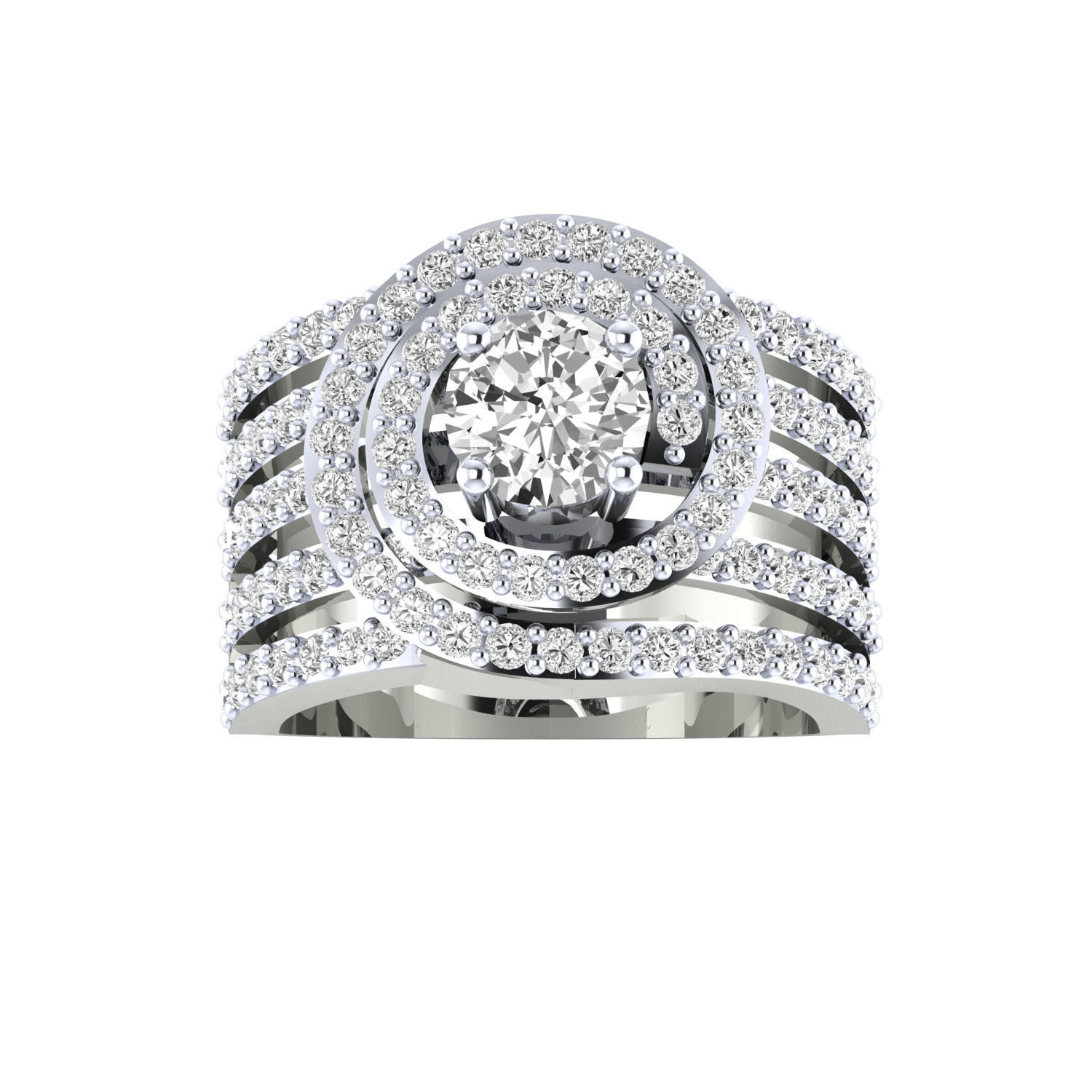 Women ring 3dm render 3D print model 3D print model_6