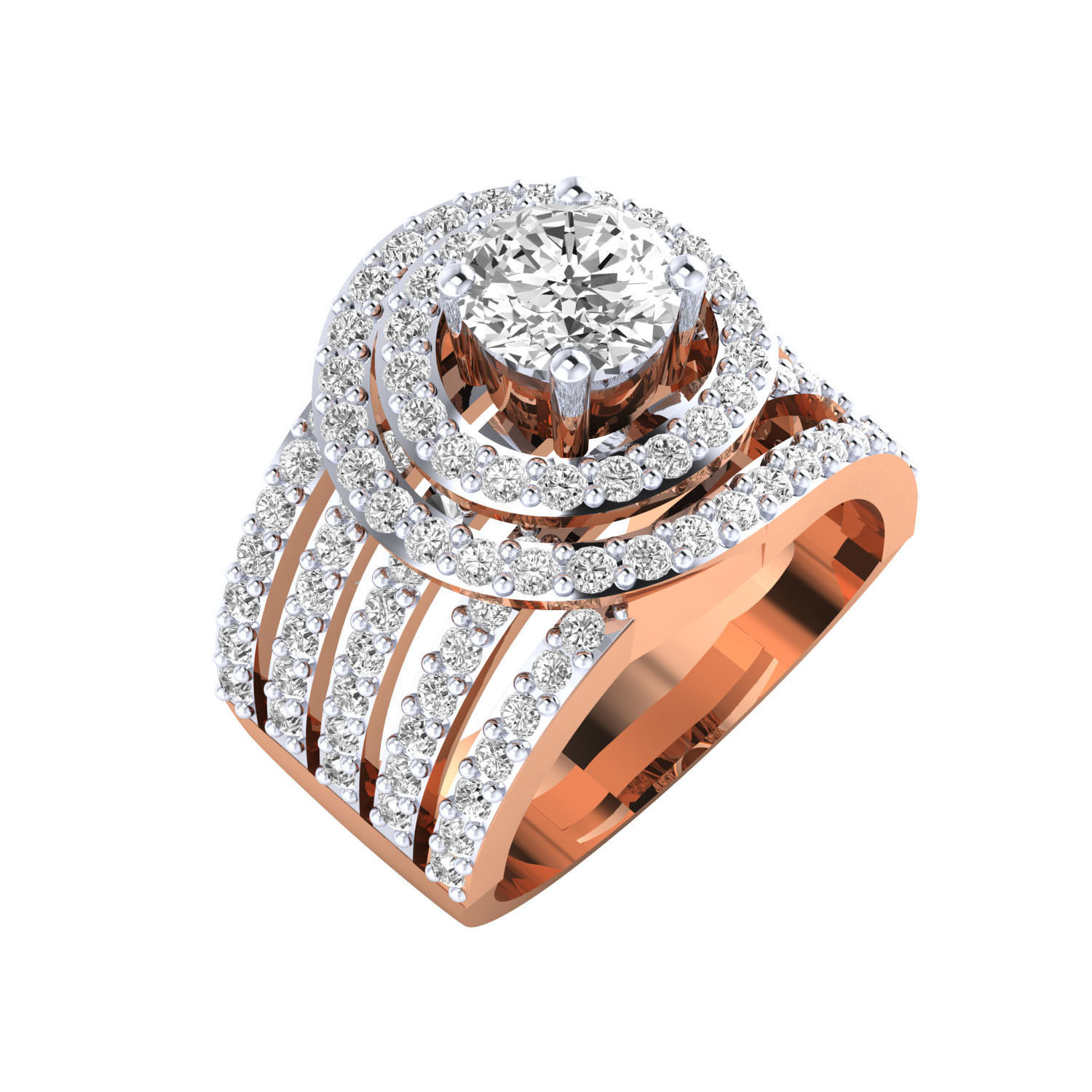 Women ring 3dm render 3D print model 3D print model_1