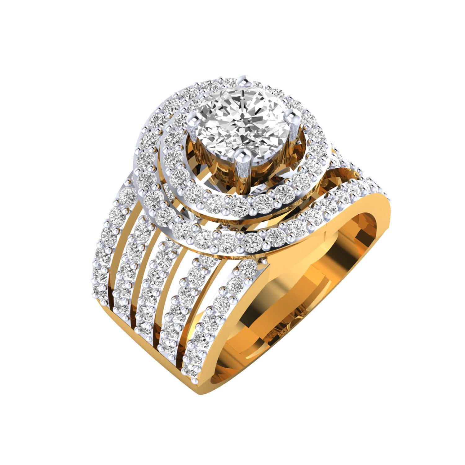 Women ring 3dm render 3D print model 3D print model_8