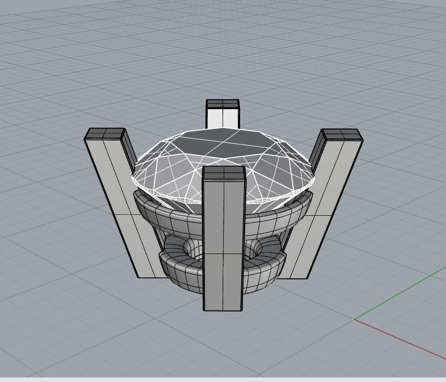 A package of solitaire ring heads engagement 4 prong printable 3D print model_5