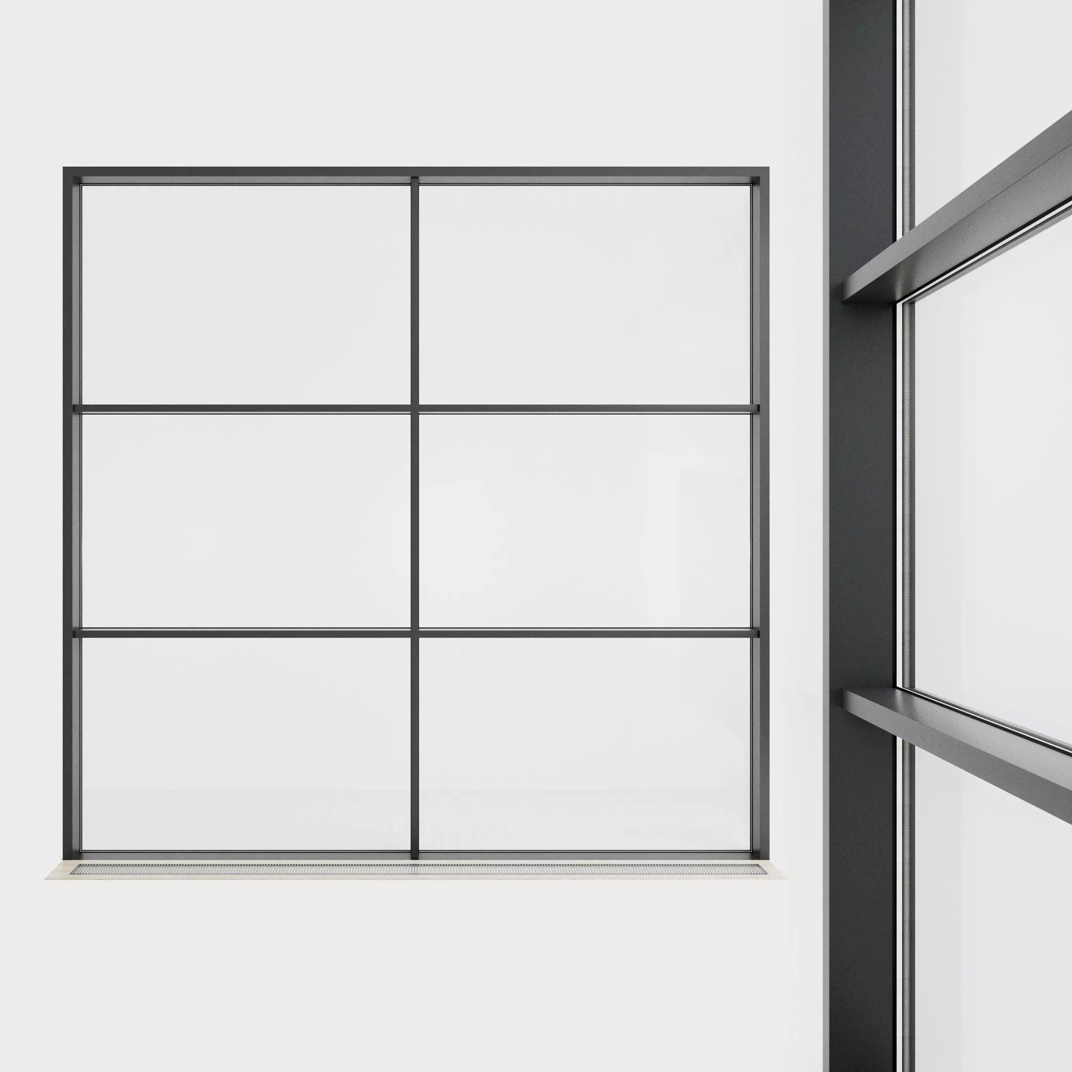 Panoramic glazing Stained glass 55 Low-poly 3D model_0