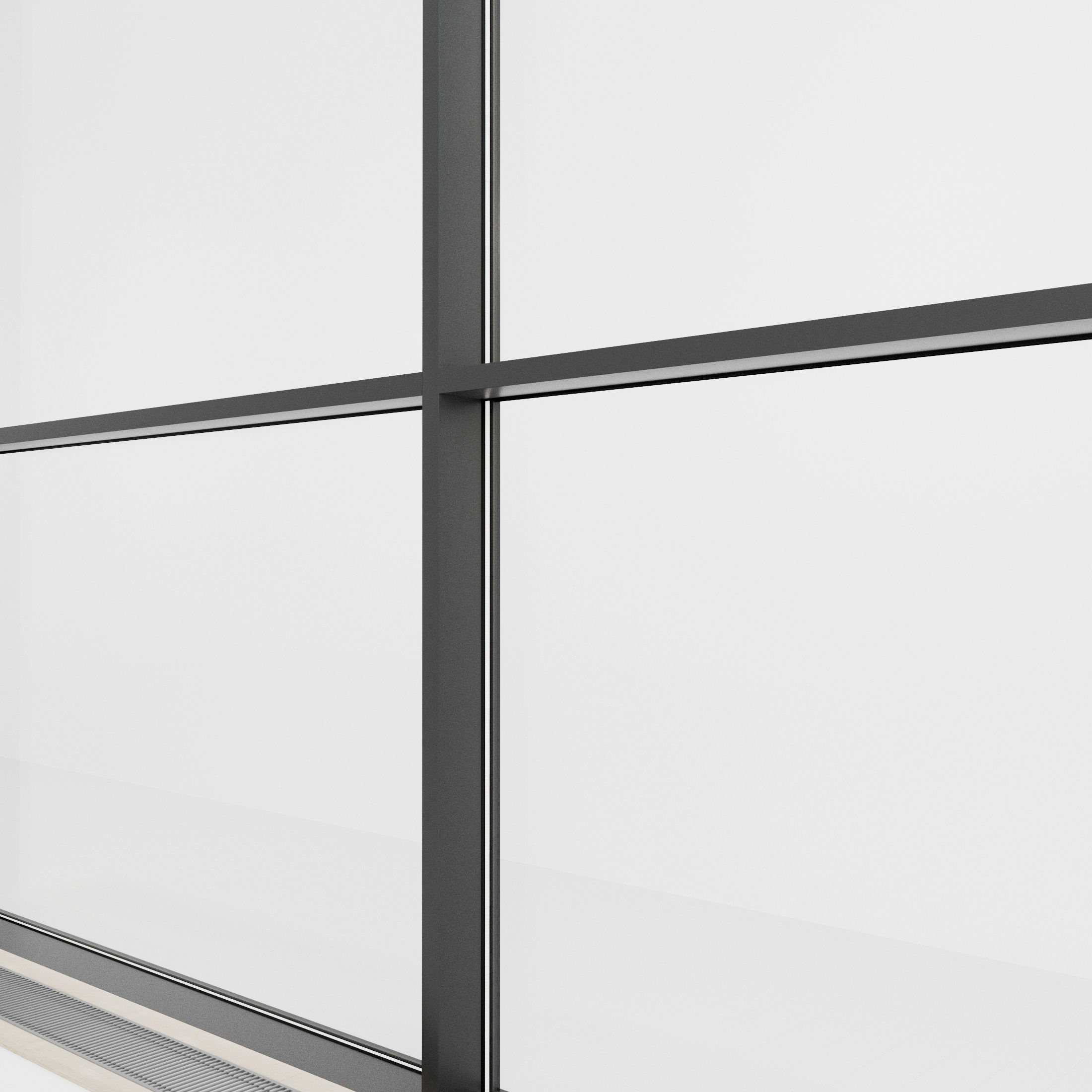 Panoramic glazing Stained glass 55 Low-poly 3D model_1