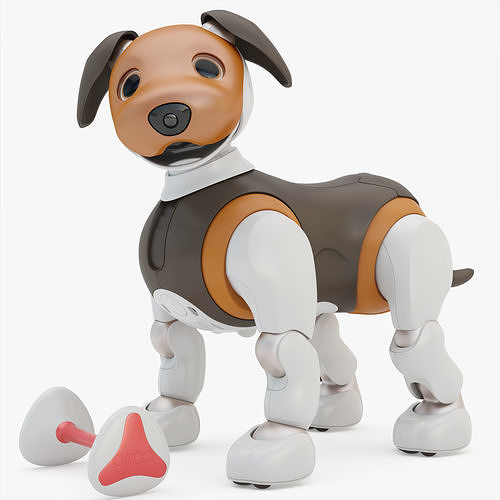  Aibo Choco Edition Rigging Low-poly 3D model