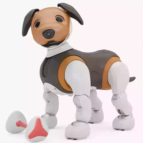  Aibo Choco Edition Rigging Low-poly 3D model