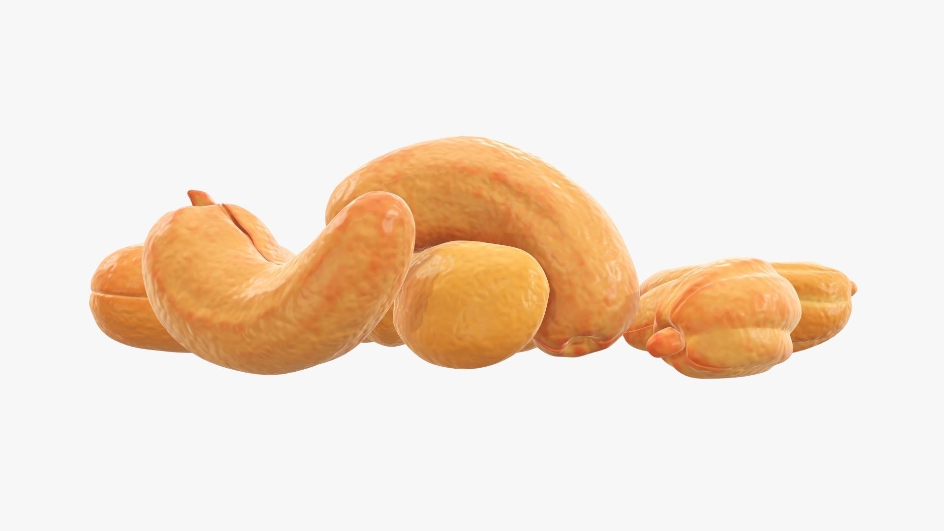 Nuts cashew  3D model_1