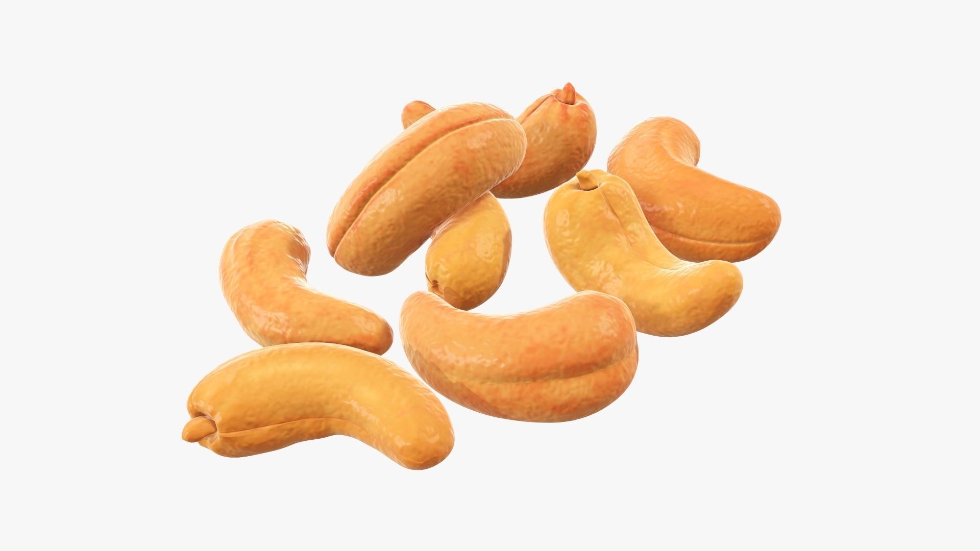 Nuts cashew  3D model_3