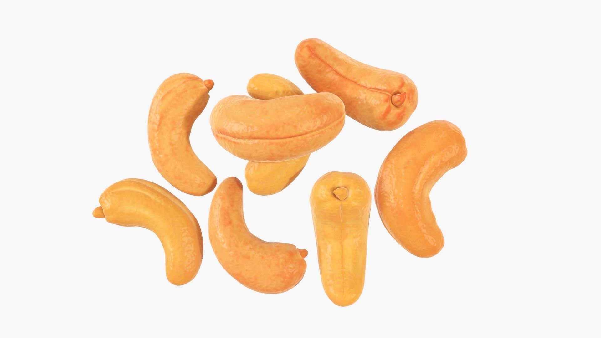 Nuts cashew  3D model_2