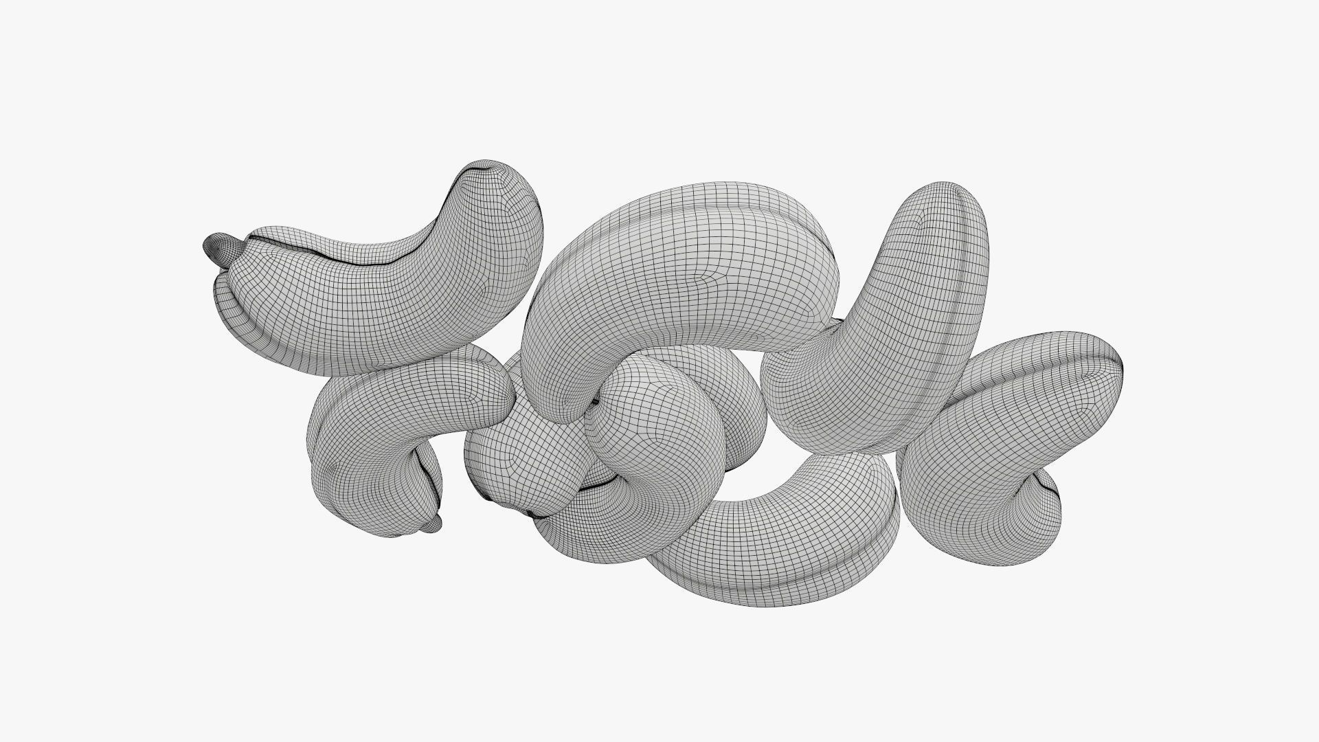 Nuts cashew  3D model_9