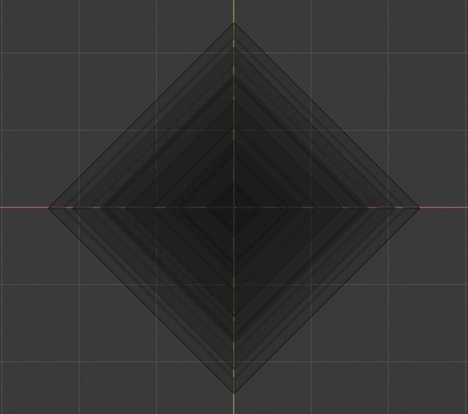 Golden and Green Marbled Pyramid with Squared Spike Low-poly 3D model_28