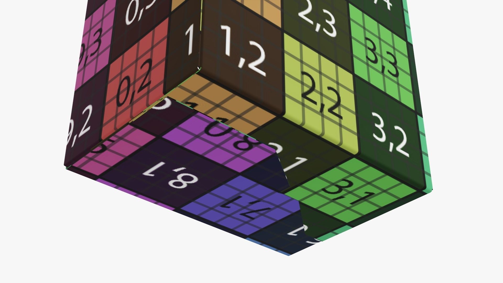 Coffee and tea pillow box regular 3D model_14