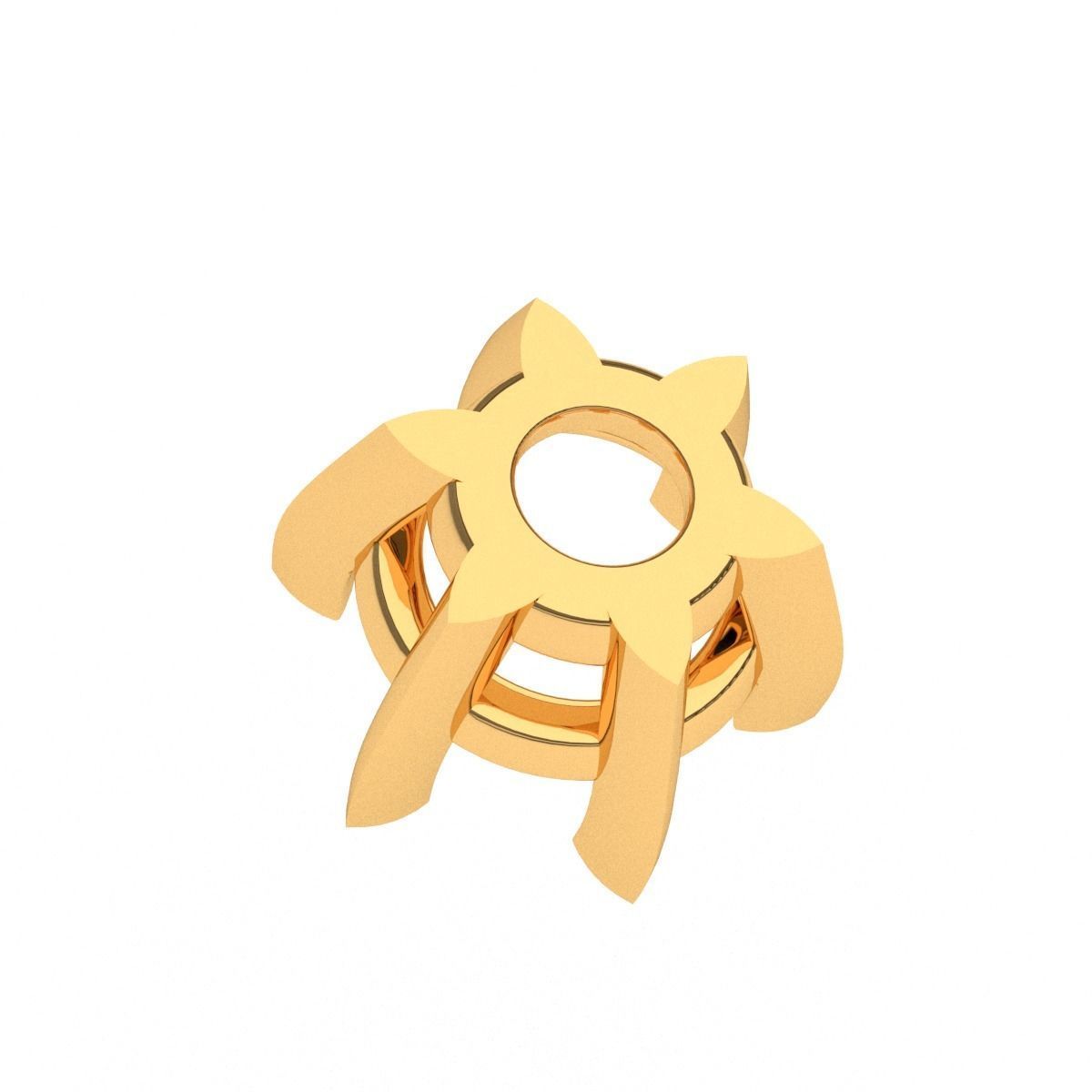 A package of solitaire ring heads engagement 6 prong printable 3D print model_3