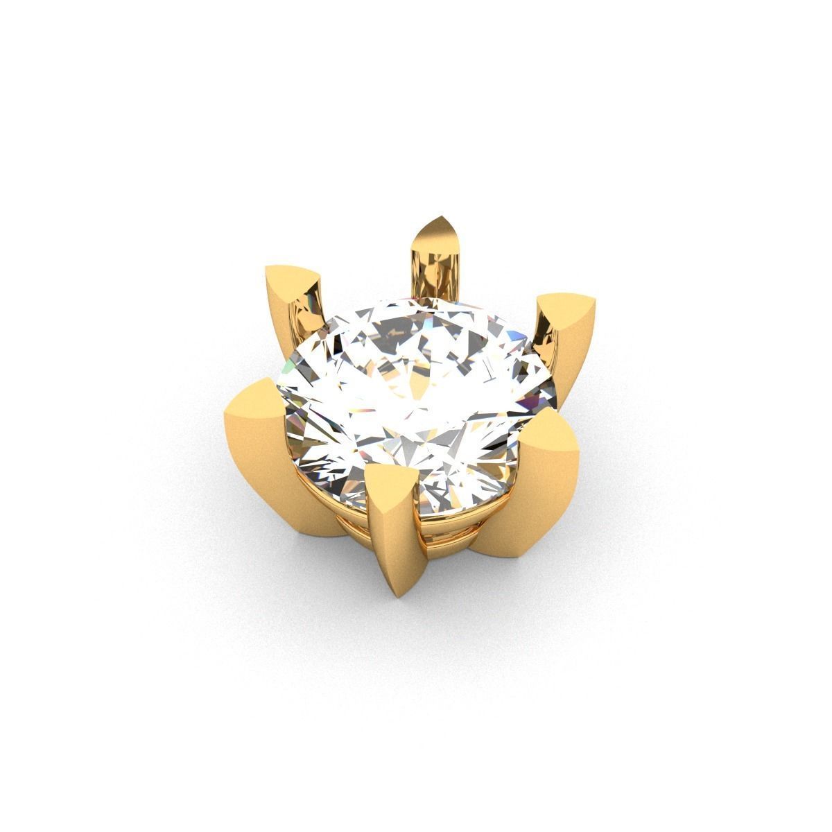 A package of solitaire ring heads engagement 6 prong printable 3D print model_2