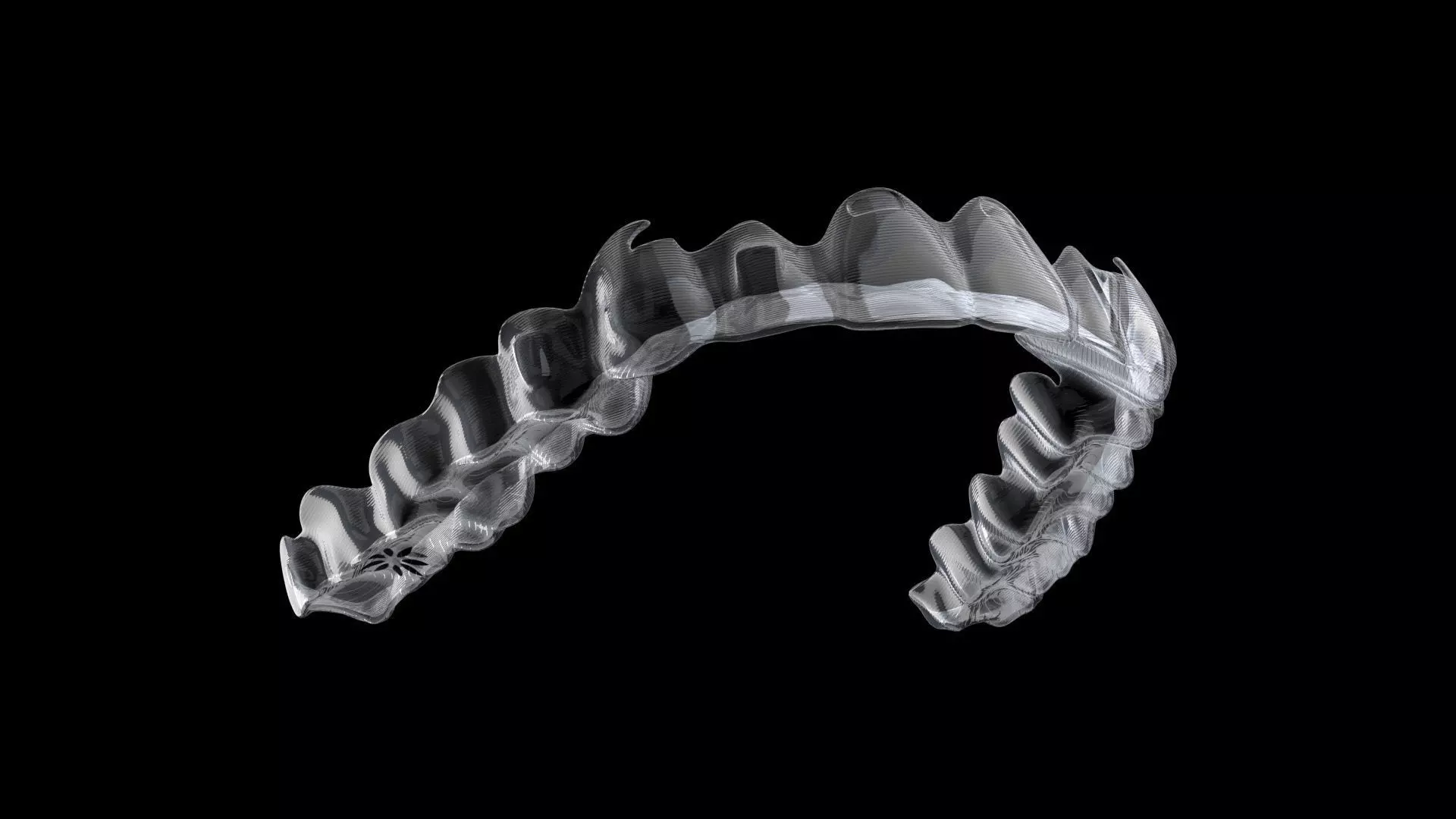 Teeth aligner Invisible braces 3D model_0