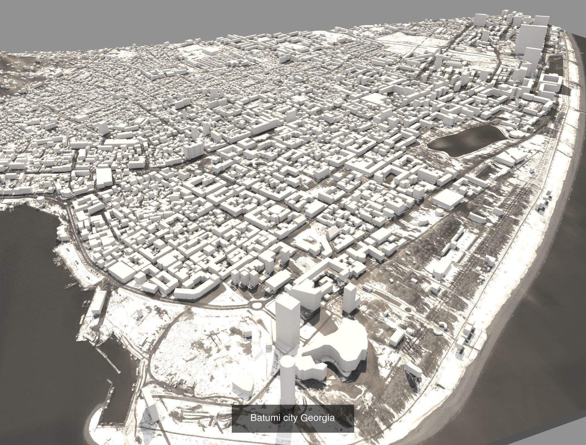 Cityscape Berlin Rome Tbilisi Astana Milan Batumi Kyiv and other 3D Model Collection_2