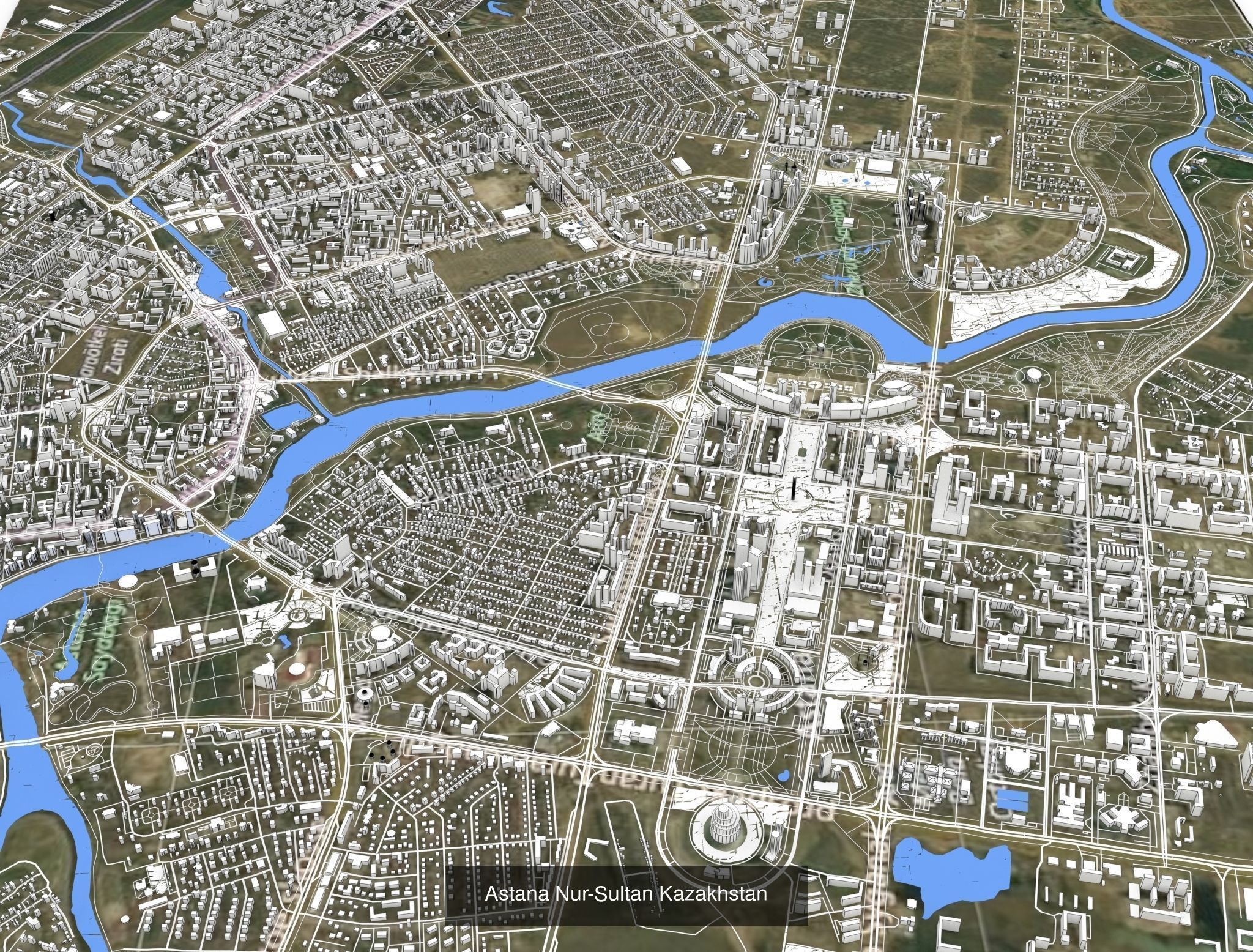 Cityscape Berlin Rome Tbilisi Astana Milan Batumi Kyiv and other 3D Model Collection_1